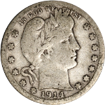 1914-S Barber Quarter