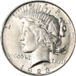 1923-D Peace Dollar