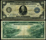 FR. 946 $10 1914 Federal Reserve Note Dallas Fine+