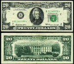 FR. 2067 B* $20 1969 Federal Reserve Note New York B-* Block VF Star