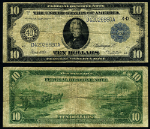 FR. 919 B $10 1914 Federal Reserve Note Cleveland Fine