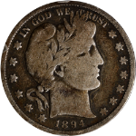 1894-S Barber Half Dollar