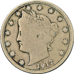 1912-S Liberty V Nickel Nice F Key Date Nice Eye Appeal Nice Strike