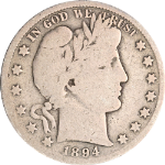 1894-S Barber Half Dollar