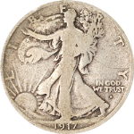 1917-D Obverse Walking Liberty Half