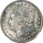 1921-D Morgan Silver Dollar NGC MS64 Fantastic Luster Strong Strike