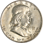 1951-P Franklin Half Dollar