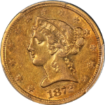 1872-S Liberty Gold $5 PCGS XF45 Key Date Nice Eye Appeal Nice Strike