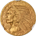 1909-D Indian Gold $5 NGC MS64 Superb Eye Appeal Strong Strike