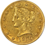 1850-O Liberty Gold $10 PCGS AU53 Key Date Great Eye Appeal Strong Strike