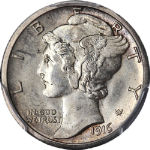 1916-S Mercury Dime PCGS MS65 Great Eye Appeal Nice Strike