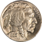 1936-D Buffalo Nickel PCGS MS65 Superb Eye Appeal Strong Strike