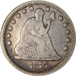 1875-P Seated Liberty Quarter