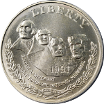 1991-P Mt. Rushmore Commemorative Silver Dollar $1 PCGS MS69
