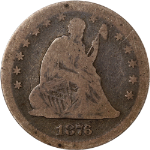 1876-S Seated Liberty Quarter