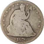 1876-CC Seated Half Dollar