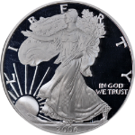 2006-W Silver American Eagle $1 NGC PF70 Ultra Cameo 20th Anniv Black Label