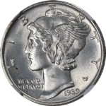 1939-D Mercury Dime NGC MS66 FB Great Eye Appeal Strong Strike