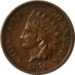 1874 Indian Cent