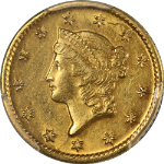 1849-O Type 1 Liberty Gold $1 PCGS AU58 Nice Eye Appeal Nice Strike