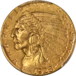 1928 Indian Gold $2.50 PCGS MS62 Nice Eye Appeal Strong Strike