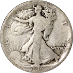 1916-D Obverse Walking Liberty Half