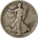 1917-S Reverse Walking Liberty Half