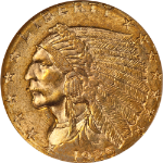 1925-D Indian Gold $2.50 NGC MS62 Nice Eye Appeal Nice Strike