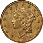 1876-CC Liberty Gold $20 NGC AU53 Nice Eye Appeal Nice Strike