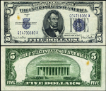 FR. 1654 $5 1934-D Silver Certificate Q-A Block Choice CU