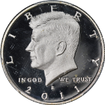 2011-S Silver Kennedy Half Dollar PCGS PR70 DCAM - STOCK