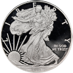 2011-W Silver American Eagle $1 ANACS PR70 DCAM 1st Day of Issue