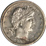 1902 Barber Quarter Proof PCGS PR64 Great Eye Appeal Strong Strike