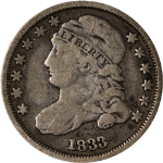 1833 Bust Dime - No Stars