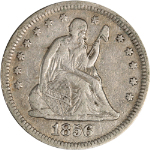 1856-P Seated Liberty Quarter