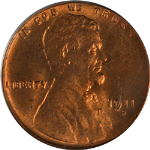 1911-S Lincoln Cent PCGS MS64 RD Great Eye Appeal Nice Strike