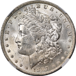 1887-O Morgan Silver Dollar NGC MS62 Blast White Nice Eye Appeal