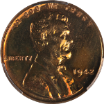 1942 Lincoln Cent Proof PCGS PR66 RB Superb Eye Appeal Strong Strike