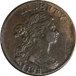1798 Large Cent &#39;Style 2 Hair&#39; Nice XF Details S.187 R.1 Great Eye Appeal