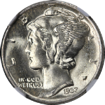 1937-P Mercury Dime NGC MS66 Superb Eye Appeal Nice Strike