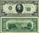 FR. 2067 D* $20 1969 Federal Reserve Note Cleveland D-* Block VF+ Star