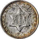 1851 Three (3) Cent Silver Choice BU+ Superb Eye Appeal Strong Strike