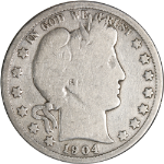 1904-S Barber Half Dollar