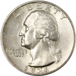 1936-P Washington Quarter