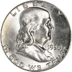 1958-P Franklin Half Dollar