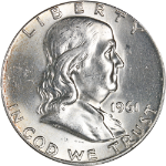 1961-P Franklin Half Dollar