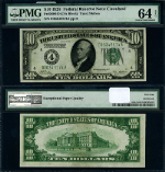 FR. 2000 D $10 1928 Federal Reserve Note Cleveland D-A Block Choice PMG CU64 EPQ