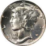 1941-P Mercury Dime PCGS MS67 Blazing White Gem Superb Eye Appeal