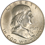 1949-P Franklin Half Dollar - Full Bell Lines