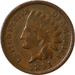 1891 Indian Cent